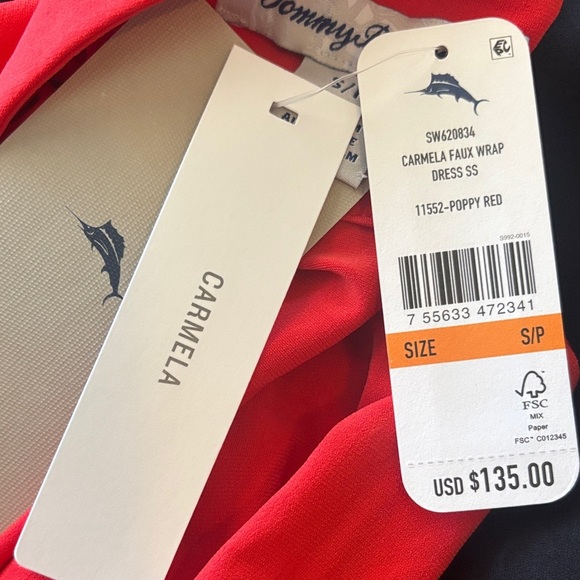 Tommy Bahama Vibrant Red Midi Dress - Picture 8 of 11